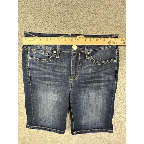 Seven7 Denim Bermuda Shorts Womens Size 6 Blue 10"‎ Inseam - Picture 7 of 11